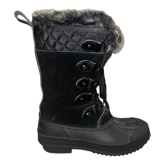 Khombu Women's Colby Tall Pac Boots Winter Snow Duck Waterproof Insulated 7M EUC - Picture 2 of 10